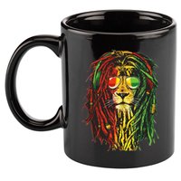 Rasta Lion Cool Dreadlock Rastafari For Rasta Lover 11oz C Handle Ceramic Mug
