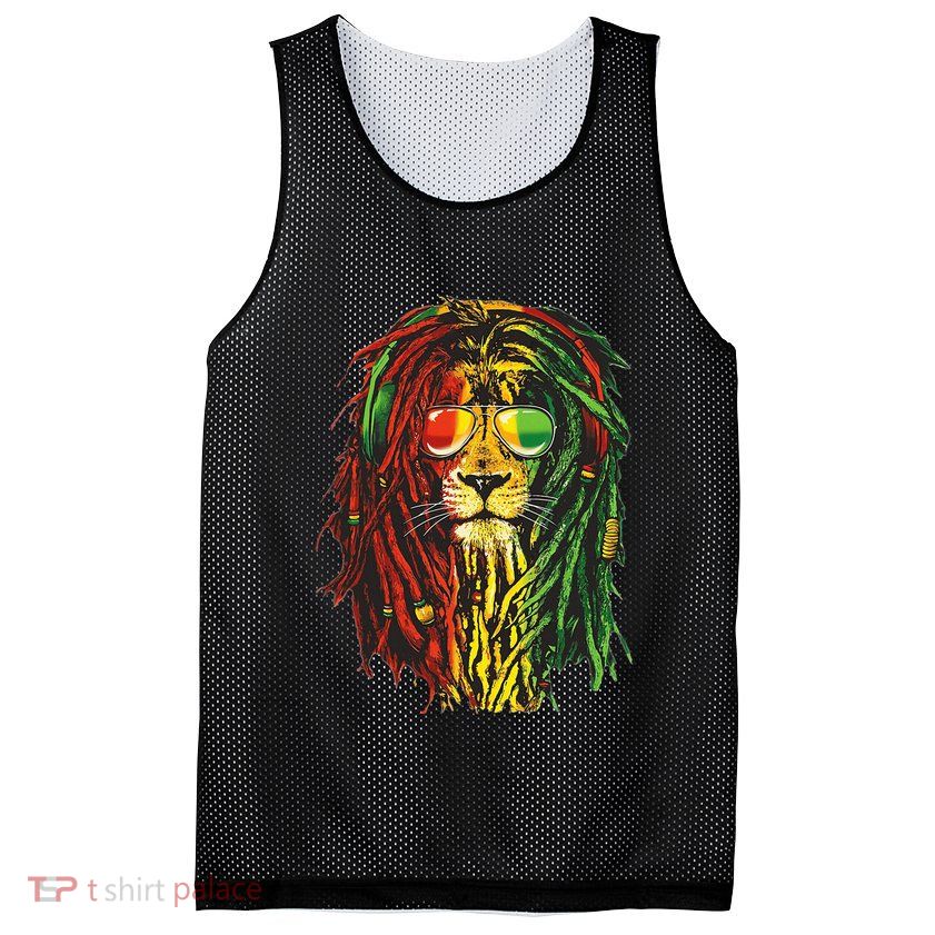 Rasta Lion Cool Dreadlock Rastafari For Rasta Lover Mesh Reversible Basketball Jersey Tank