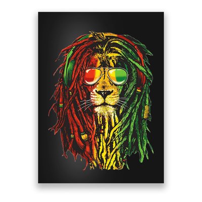 Rasta Lion Cool Dreadlock Rastafari For Rasta Lover Poster