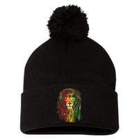 Rasta Lion Cool Dreadlock Rastafari For Rasta Lover Pom Pom 12in Knit Beanie