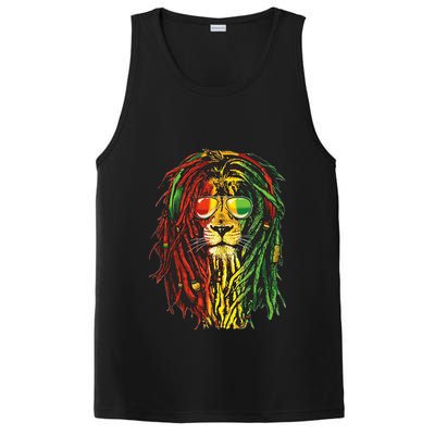 Rasta Lion Cool Dreadlock Rastafari For Rasta Lover PosiCharge Competitor Tank