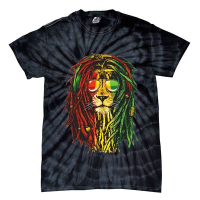 Rasta Lion Cool Dreadlock Rastafari For Rasta Lover Tie-Dye T-Shirt