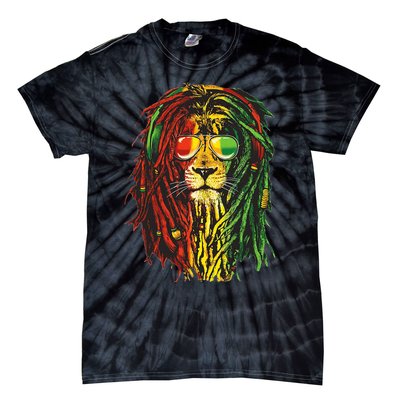 Rasta Lion Cool Dreadlock Rastafari For Rasta Lover Tie-Dye T-Shirt