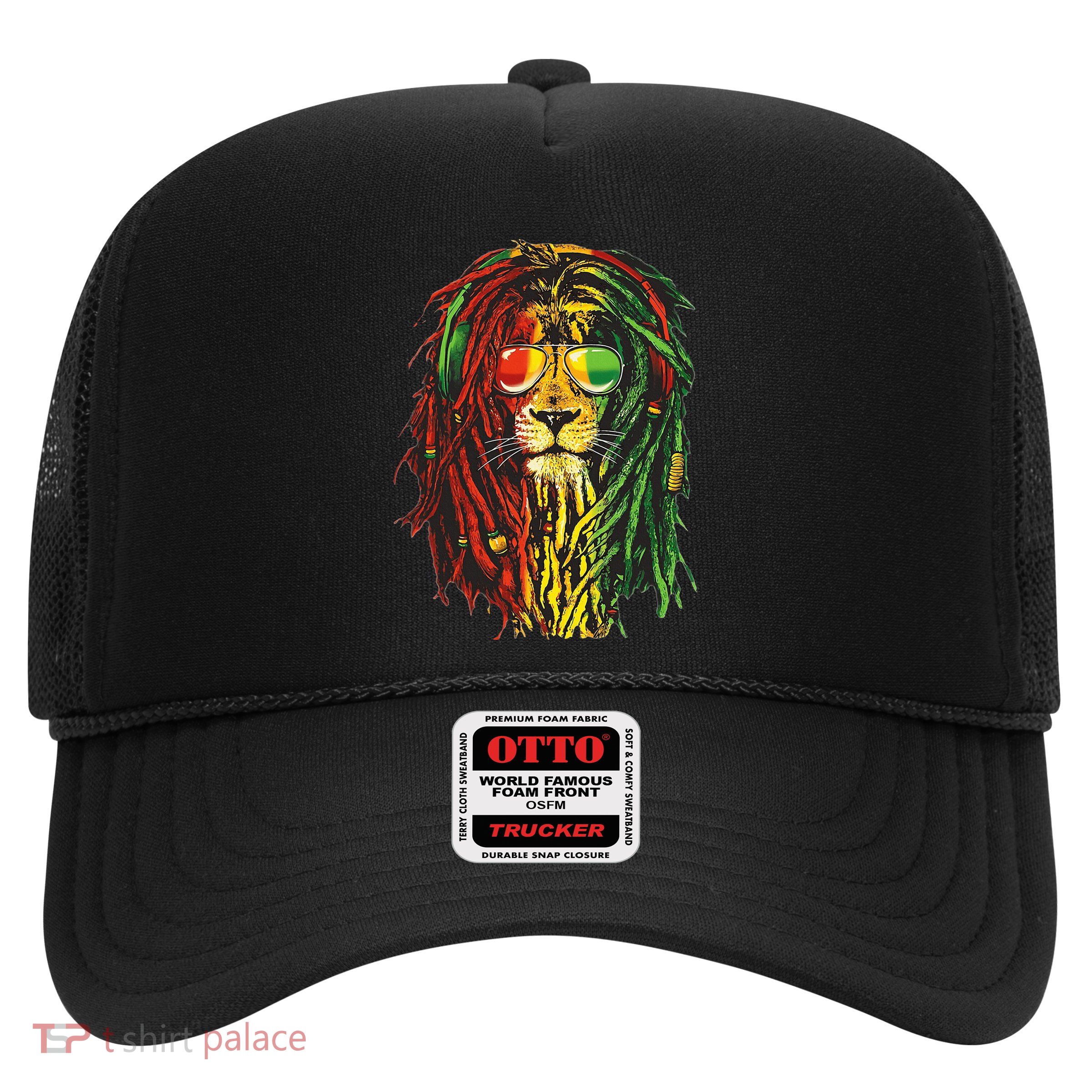 Rasta Lion Cool Dreadlock Rastafari For Rasta Lover Trucker Hat