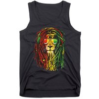 Rasta Lion Cool Dreadlock Rastafari For Rasta Lover Tank Top