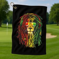 Rasta Lion Cool Dreadlock Rastafari For Rasta Lover Golf Towel