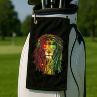 Rasta Lion Cool Dreadlock Rastafari For Rasta Lover Golf Towel