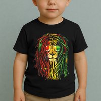 Rasta Lion Cool Dreadlock Rastafari For Rasta Lover Toddler T-Shirt