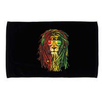 Rasta Lion Cool Dreadlock Rastafari For Rasta Lover Microfiber Hand Towel