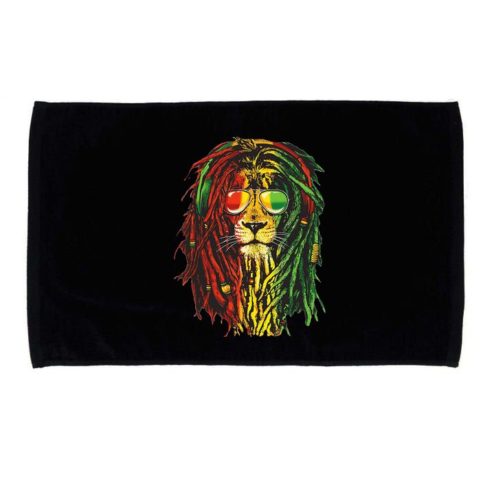 Rasta Lion Cool Dreadlock Rastafari For Rasta Lover Microfiber Hand Towel