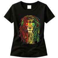 Rasta Lion Cool Dreadlock Rastafari For Rasta Lover Womens T-Shirt