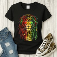 Rasta Lion Cool Dreadlock Rastafari For Rasta Lover Womens T-Shirt