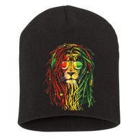 Rasta Lion Cool Dreadlock Rastafari For Rasta Lover Short Acrylic Beanie