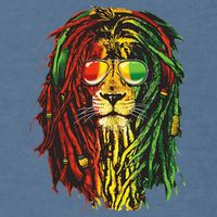 Rasta Lion Cool Dreadlock Rastafari For Rasta Lover Garment-Dyed Sweatshirt
