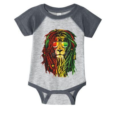 Rasta Lion Cool Dreadlock Rastafari For Rasta Lover Infant Baby Jersey Bodysuit