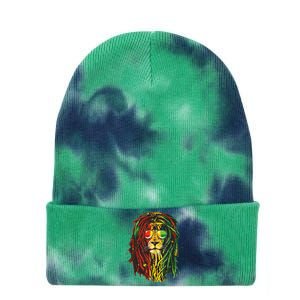 Rasta Lion Cool Dreadlock Rastafari For Rasta Lover Tie Dye 12in Knit Beanie