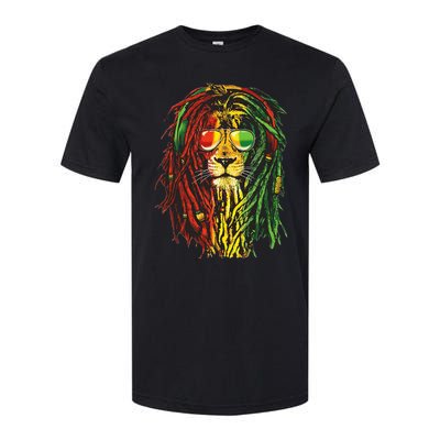 Rasta Lion Cool Dreadlock Rastafari For Rasta Lover Softstyle CVC T-Shirt