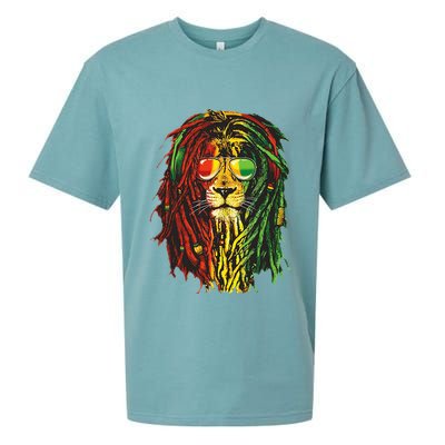 Rasta Lion Cool Dreadlock Rastafari For Rasta Lover Sueded Cloud Jersey T-Shirt