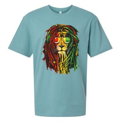 Rasta Lion Cool Dreadlock Rastafari For Rasta Lover Sueded Cloud Jersey T-Shirt