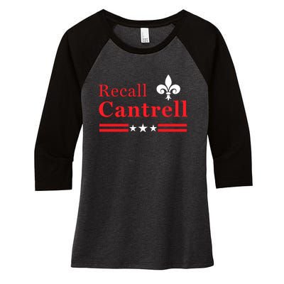 Recall Latoya Cantrell New Orleans Women's Tri-Blend 3/4-Sleeve Raglan Shirt