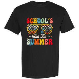 Retro Last Day Of Schools Out For Summer Teacher Boy Girl Garment-Dyed Heavyweight T-Shirt