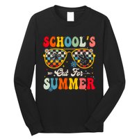 Retro Last Day Of Schools Out For Summer Teacher Boy Girl Long Sleeve Shirt