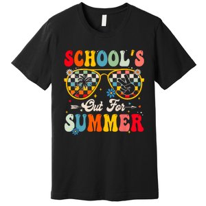 Retro Last Day Of Schools Out For Summer Teacher Boy Girl Premium T-Shirt