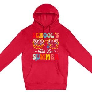 Retro Last Day Of Schools Out For Summer Teacher Boy Girl Premium Pullover Hoodie