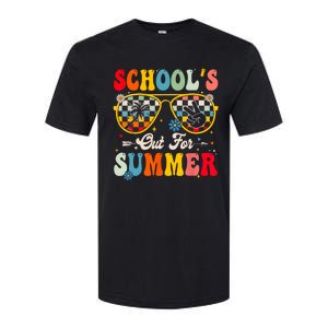 Retro Last Day Of Schools Out For Summer Teacher Boy Girl Softstyle CVC T-Shirt