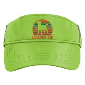 Retro Labrador Dad Gift Dog Daddy Golden Black Lab Father Adult Drive Performance Visor