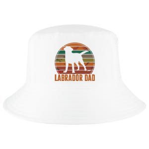 Retro Labrador Dad Gift Dog Daddy Golden Black Lab Father Cool Comfort Performance Bucket Hat