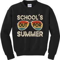 Retro Last Day Of School Schools Out For Summer Teacher Kids Sweatshirt