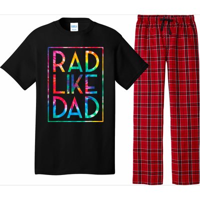 Rad Like Dad Tie Dye Funny Fathers Day Pajama Set