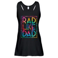 Rad Like Dad Tie Dye Funny Fathers Day Ladies Essential Flowy Tank