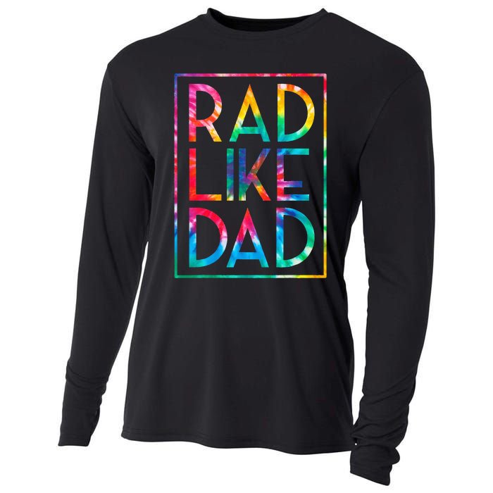 Rad Like Dad Tie Dye Funny Fathers Day Cooling Performance Long Sleeve Crew