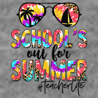 Retro Last Day Of School Schools Out For Summer Teacher Life 7-Panel Snapback Hat