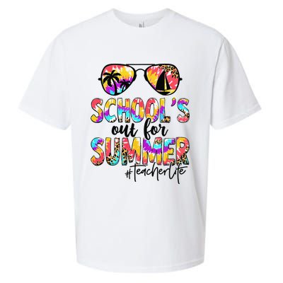 Retro Last Day Of School Schools Out For Summer Teacher Life Sueded Cloud Jersey T-Shirt