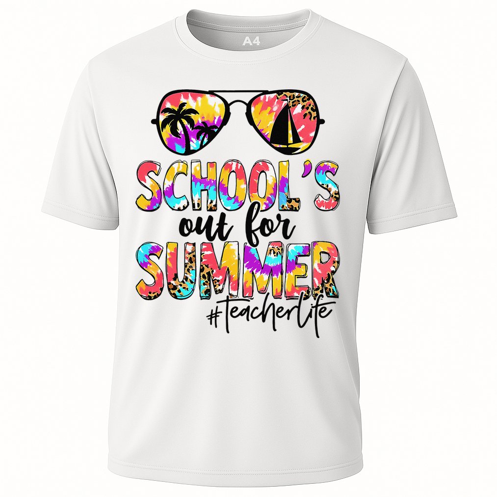 Retro Last Day Of School Schools Out For Summer Teacher Life Performance Shirt