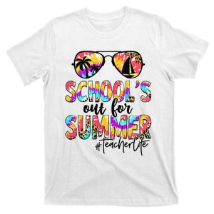 Retro Last Day Of School Schools Out For Summer Teacher Life T-Shirt