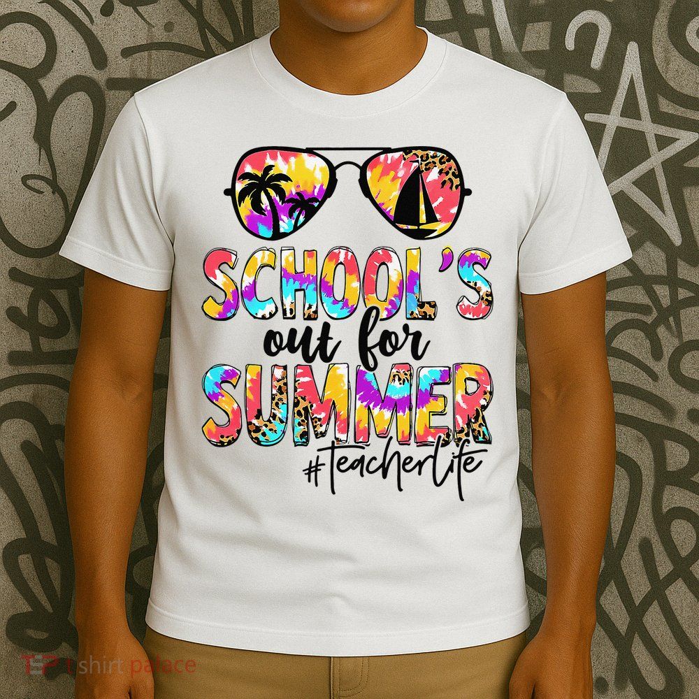 Retro Last Day Of School Schools Out For Summer Teacher Life T-Shirt