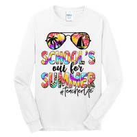 Retro Last Day Of School Schools Out For Summer Teacher Life Tall Long Sleeve T-Shirt