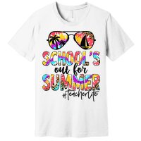 Retro Last Day Of School Schools Out For Summer Teacher Life Premium T-Shirt
