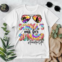 Retro Last Day Of School Schools Out For Summer Teacher Life Premium T-Shirt