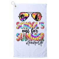 Retro Last Day Of School Schools Out For Summer Teacher Life Golf Towel