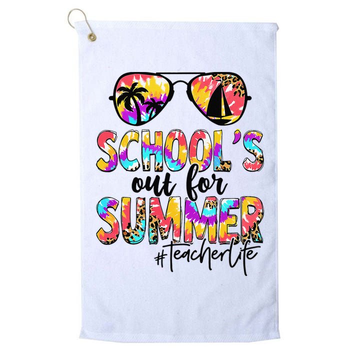 Retro Last Day Of School Schools Out For Summer Teacher Life Golf Towel