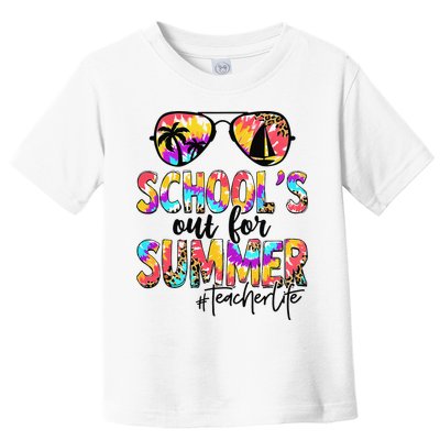 Retro Last Day Of School Schools Out For Summer Teacher Life Toddler T-Shirt