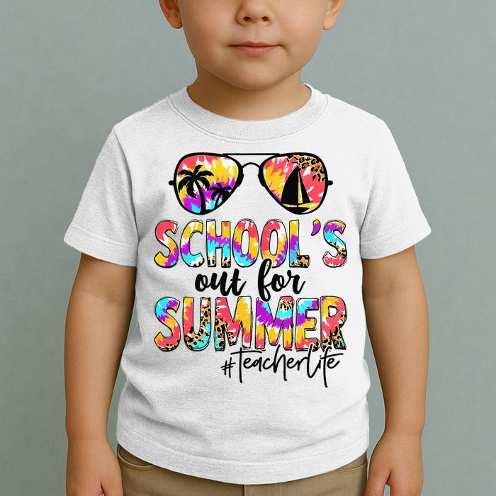 Retro Last Day Of School Schools Out For Summer Teacher Life Toddler T-Shirt