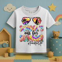 Retro Last Day Of School Schools Out For Summer Teacher Life Toddler T-Shirt