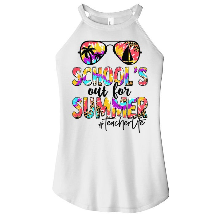 Retro Last Day Of School Schools Out For Summer Teacher Life Women's Perfect Tri Rocker Tank