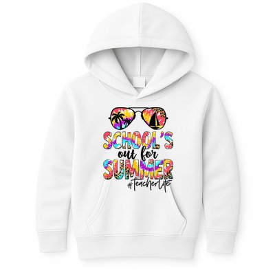 Retro Last Day Of School Schools Out For Summer Teacher Life Kids Hoodie
